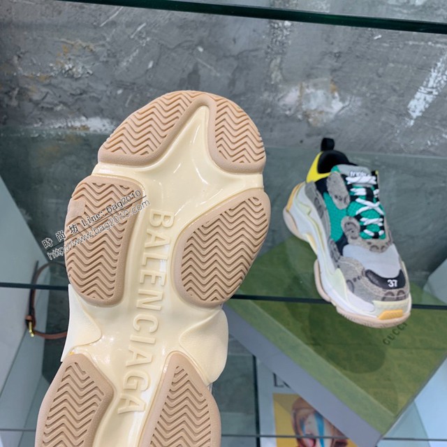 gucci男女款老爹鞋運動鞋 Balenciaga X gucci世紀大聯名老爹鞋 dx2627